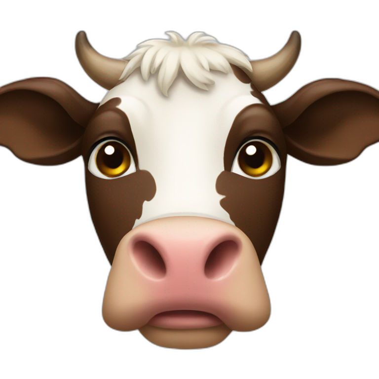 a cow emoji