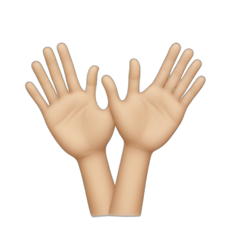 hands doing rectangle shape emoji