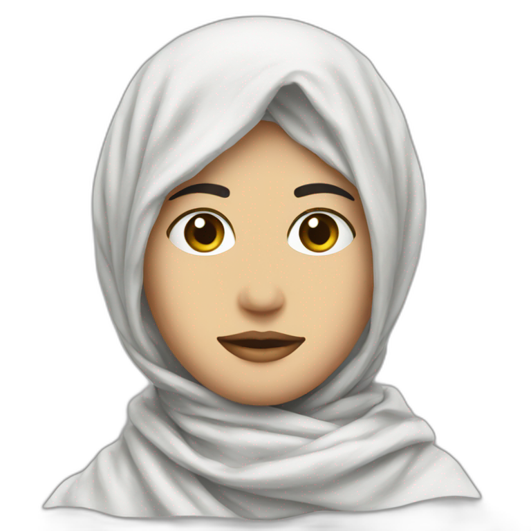 white Palestine scarf  emoji