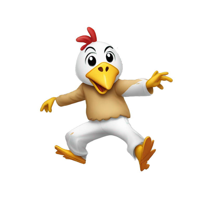 chicken dancing breakdance emoji