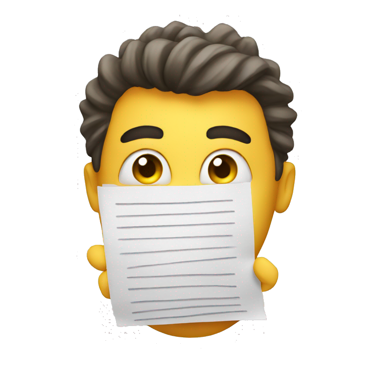 fear with documents emoji