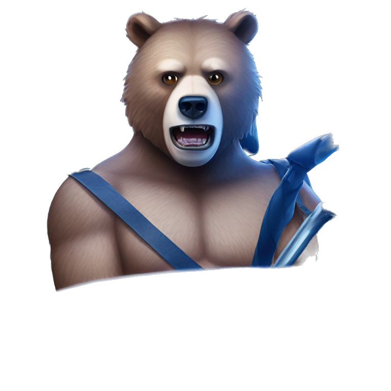 bear with open mouth emoji