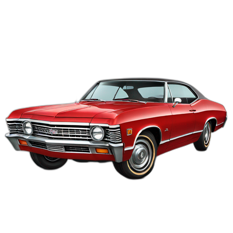 1967 Chevrolet Impala red emoji