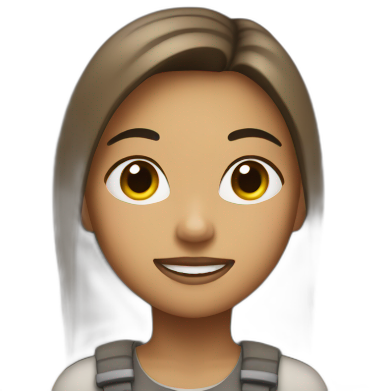 Girl with dirt on her emoji