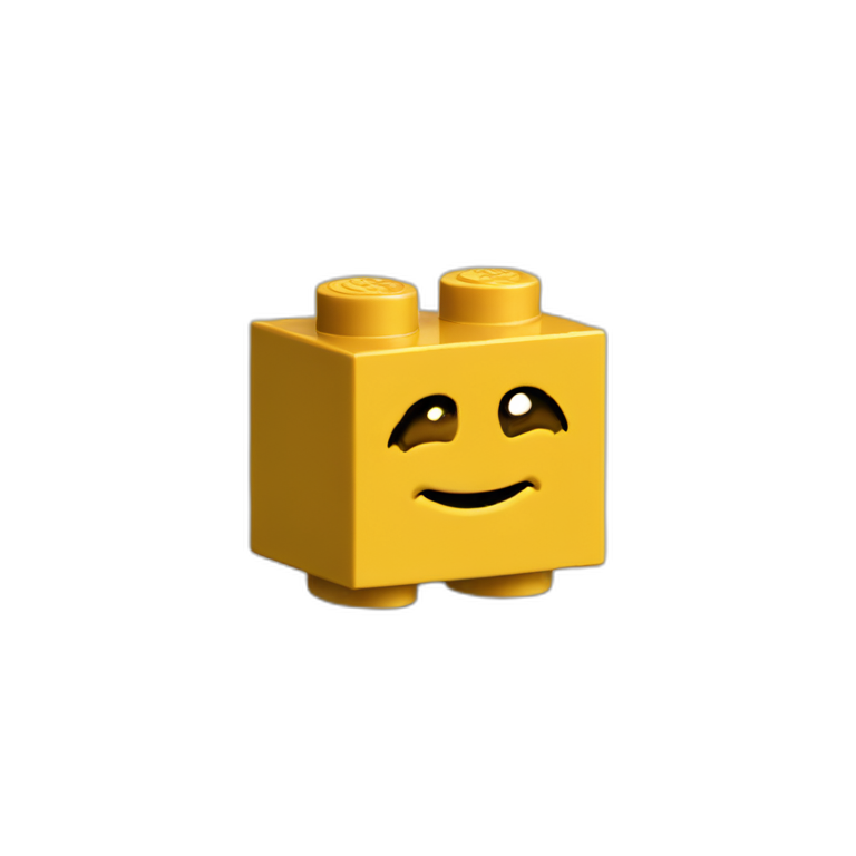 Lego brick 2x4 emoji