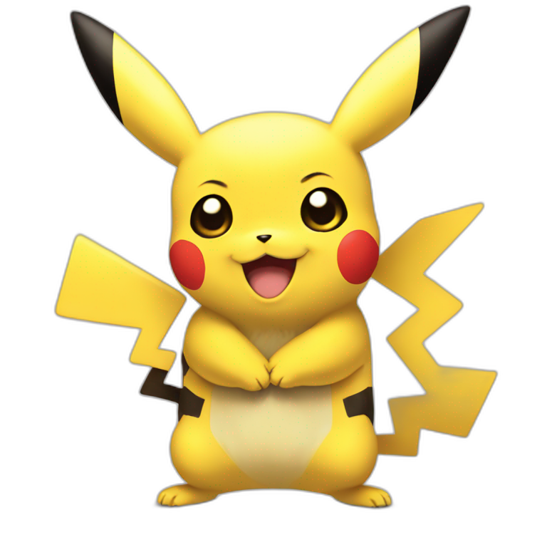 Pikachu hug Pikachu emoji