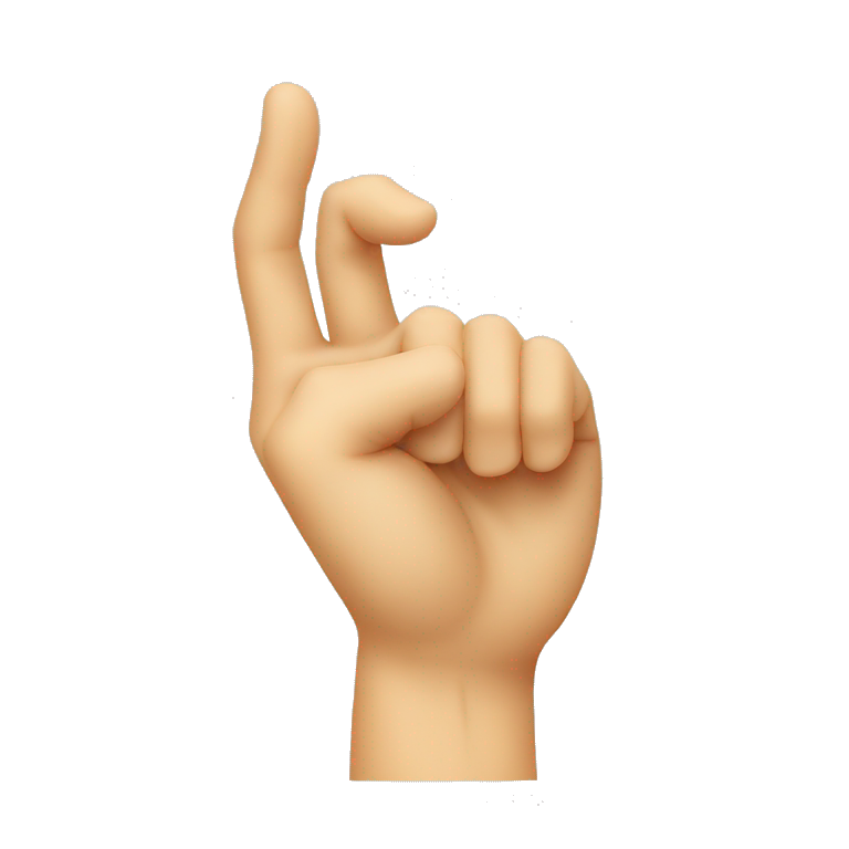 Upside down Italian gesture hand emoji