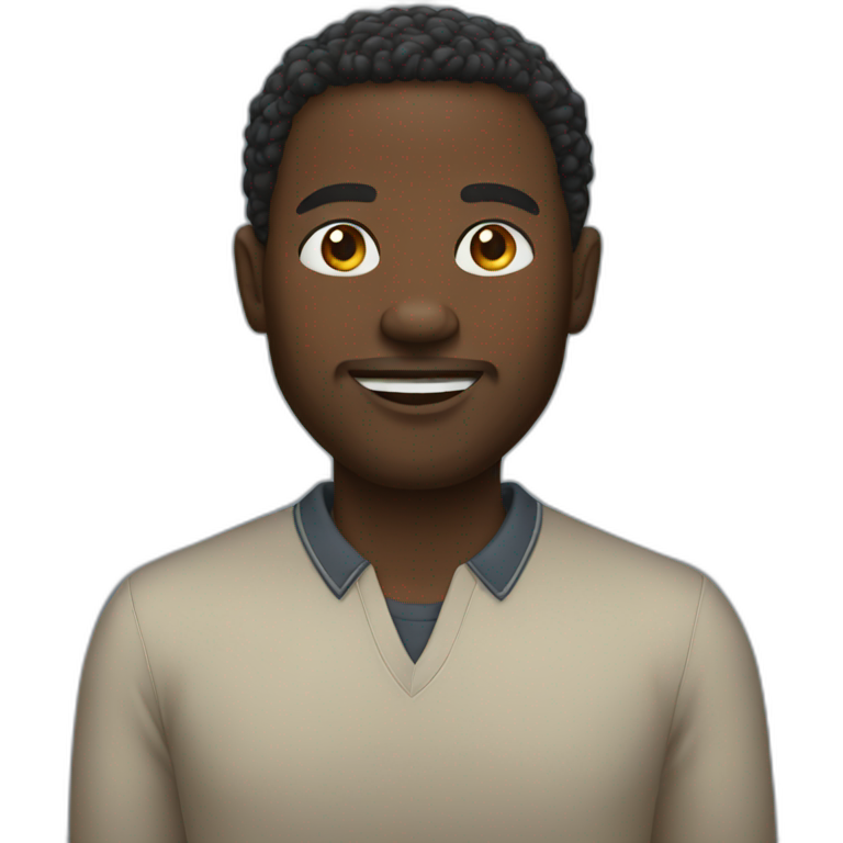 A black man emoji