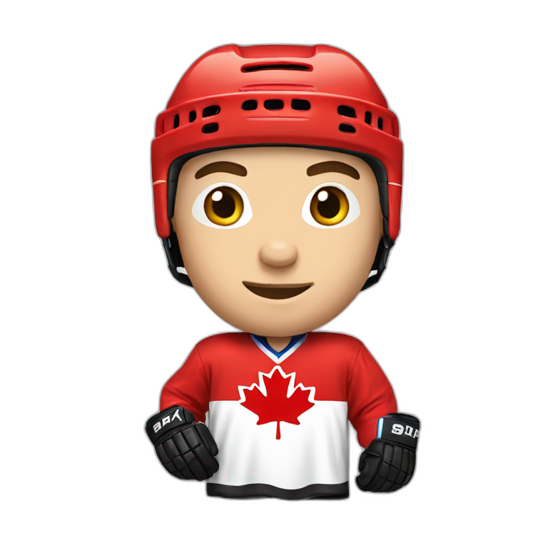 Canadian of montreal hockey player emoji