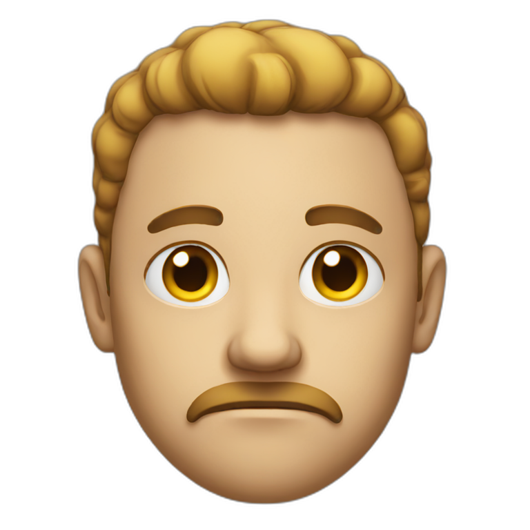 Serious emoji face emoji