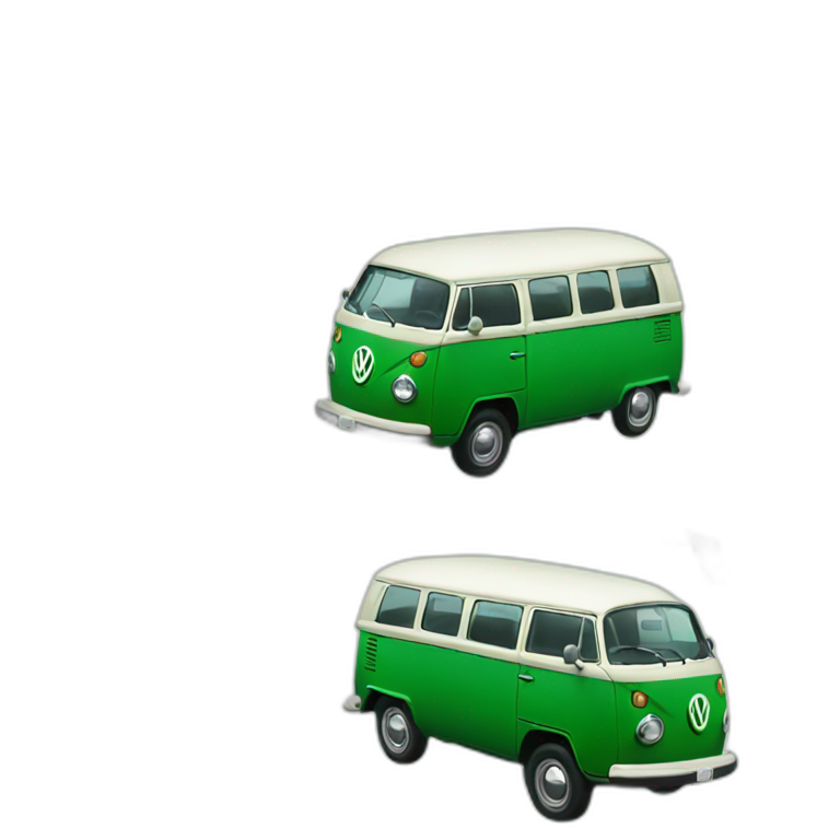 green first generation Volkswagen  emoji