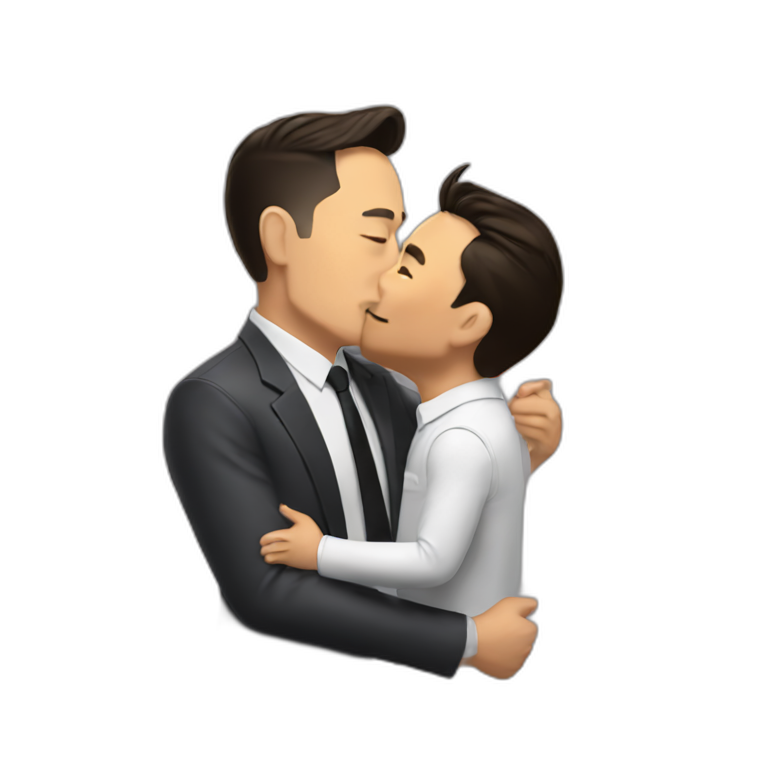 garry tan kissing elon musk emoji