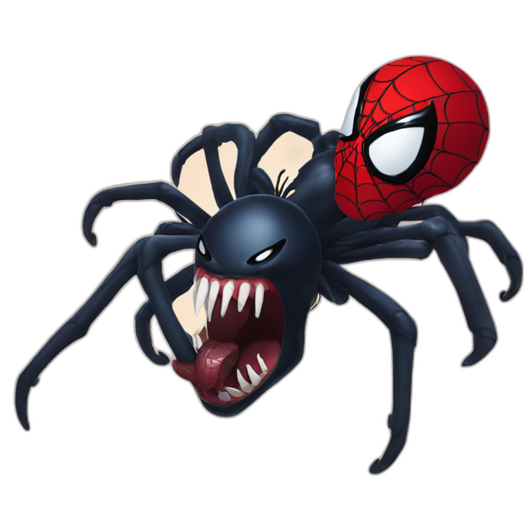 Venom eat spider man emoji