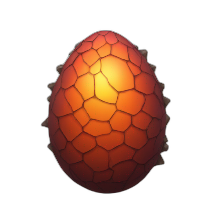 Dragon egg cracked emoji