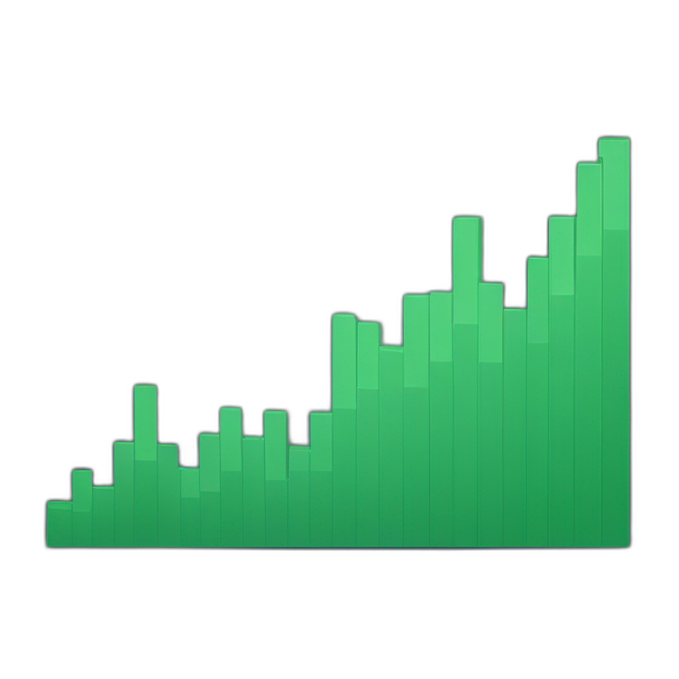 green graph going up emoji