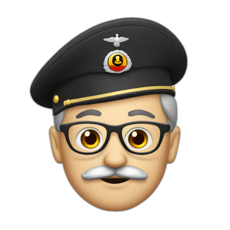 german dictator with weird mustache emoji