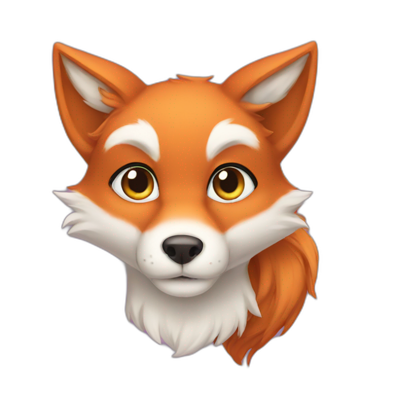 Princes fox beauty emoji