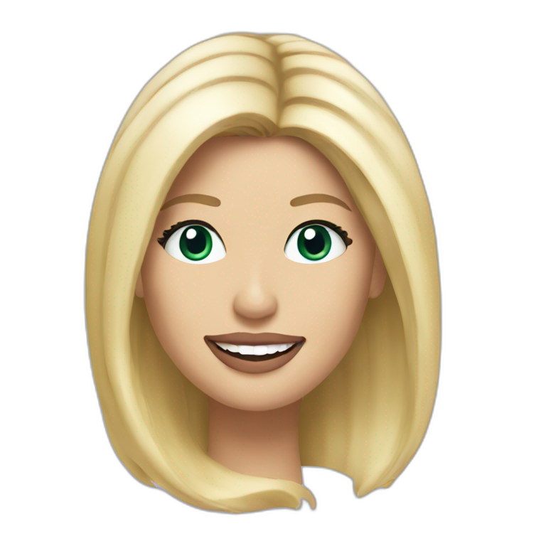 holly willoughby with blonde hair emoji
