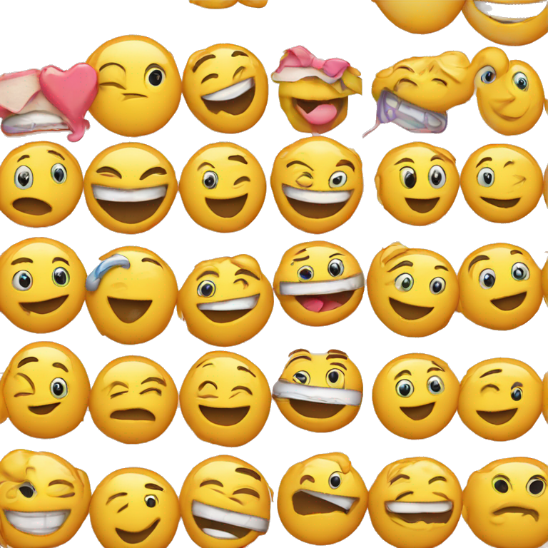 Emoji de cara feliz con boca de con ganas emoji