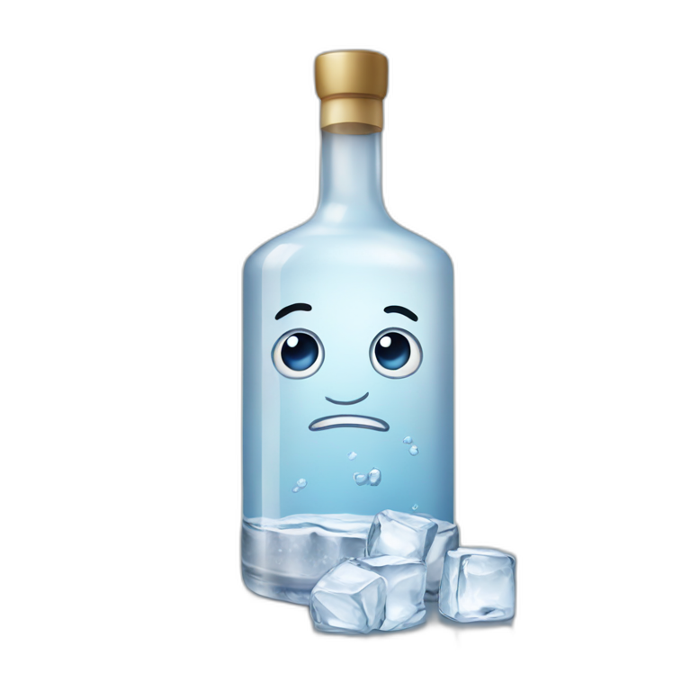 vodka on ice emoji