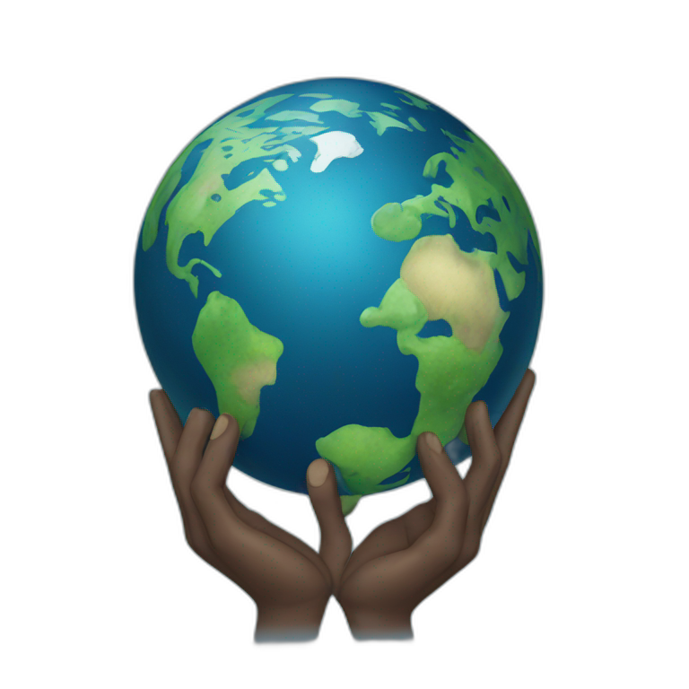 atlas supporting planet Earth emoji