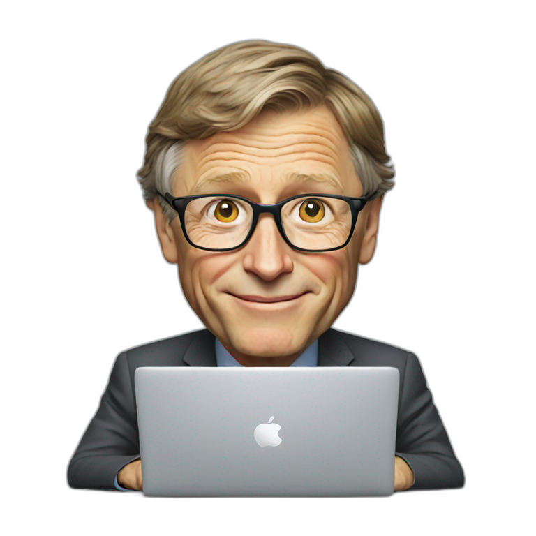 billgates with laptop emoji