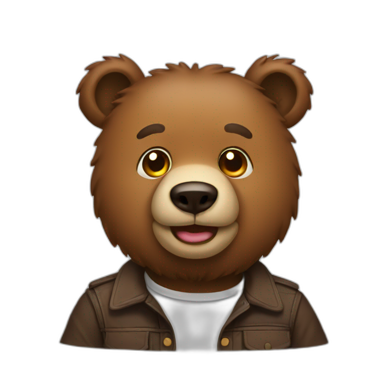 A man bear emoji