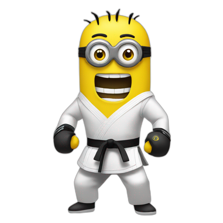 Taekwondo Minion emoji