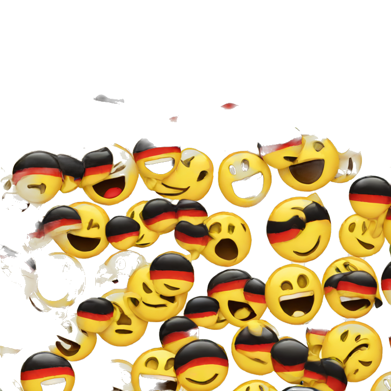 The German flag is smile emoji