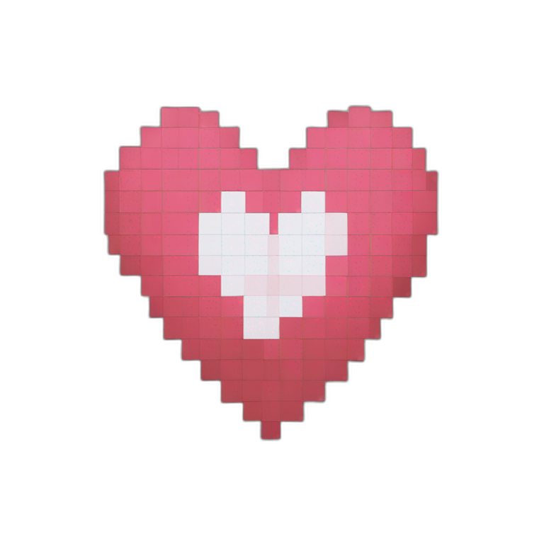 pixelated heart emoji