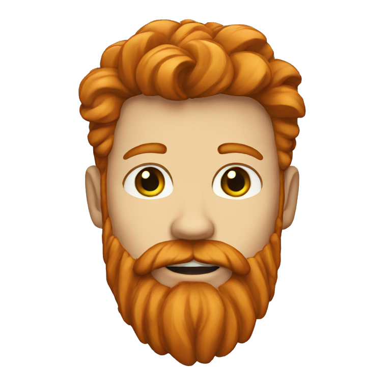 Ginger beard emoji