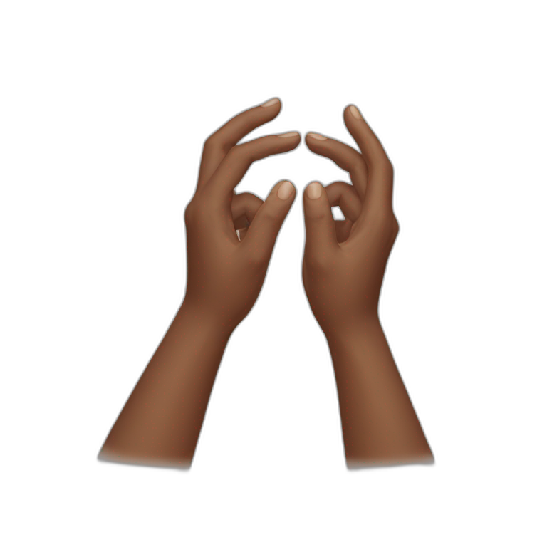 Both Hand with🧿 emoji