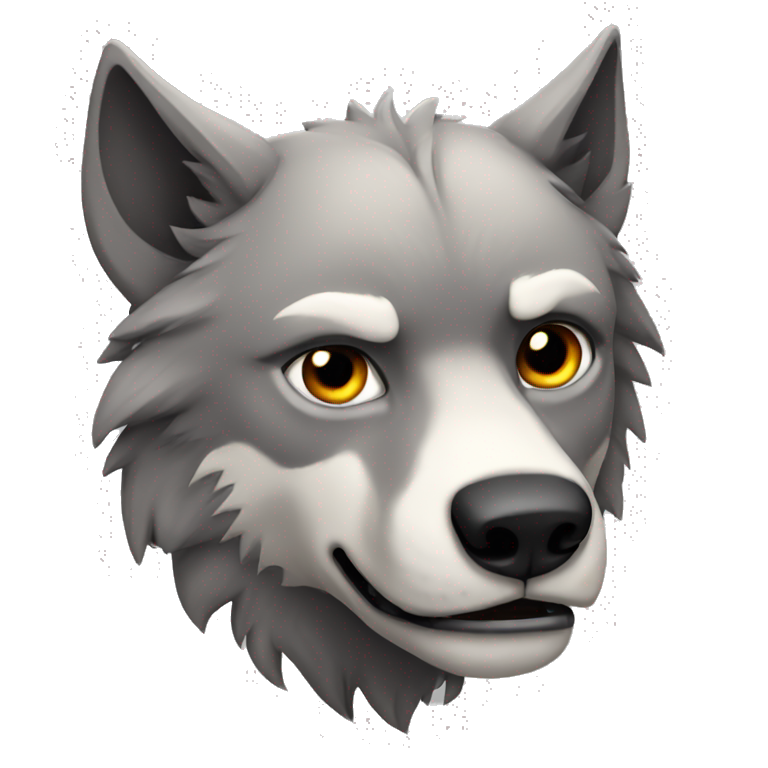 wolf with scar emoji