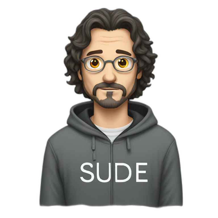 Sirius Black wears a Sweatshirt with the word Sude on it emoji