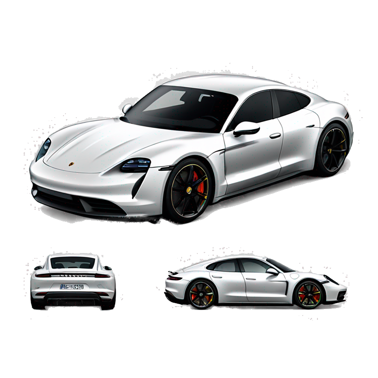 Porsche taycan two door emoji