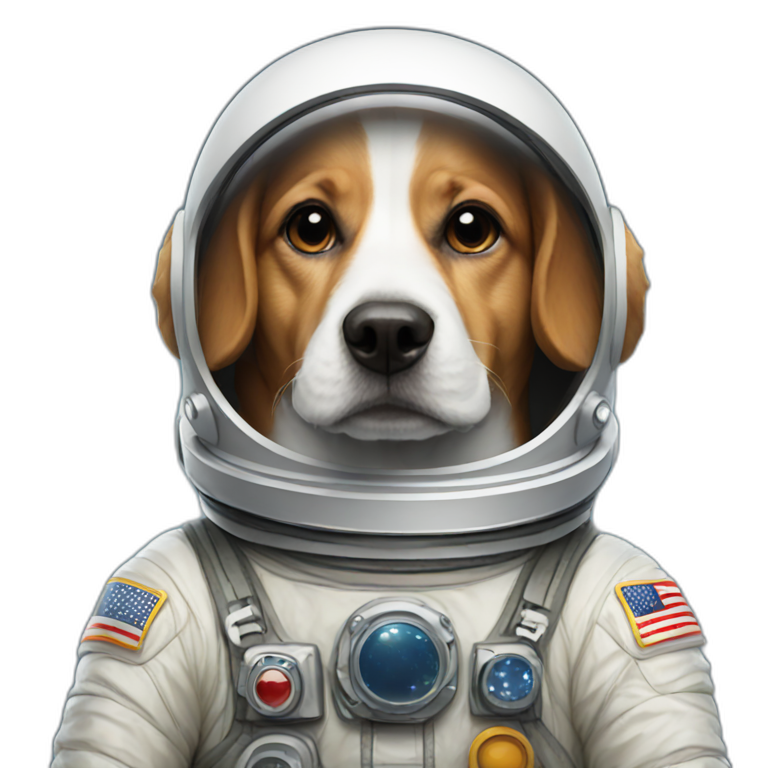 astronaut dog emoji