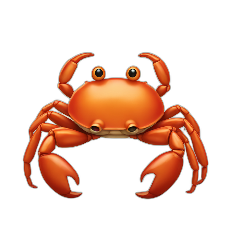 Crab hang itself emoji