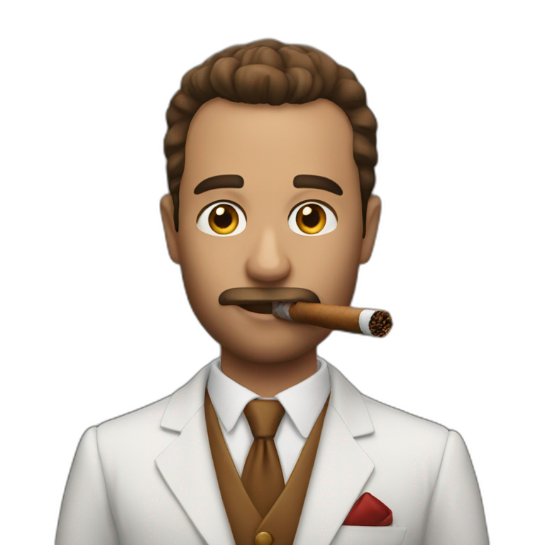 andrew tate with cigar emoji