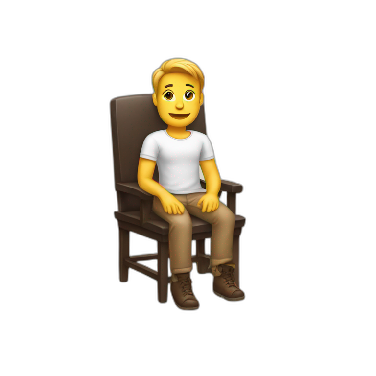 sitting on a chair emoji