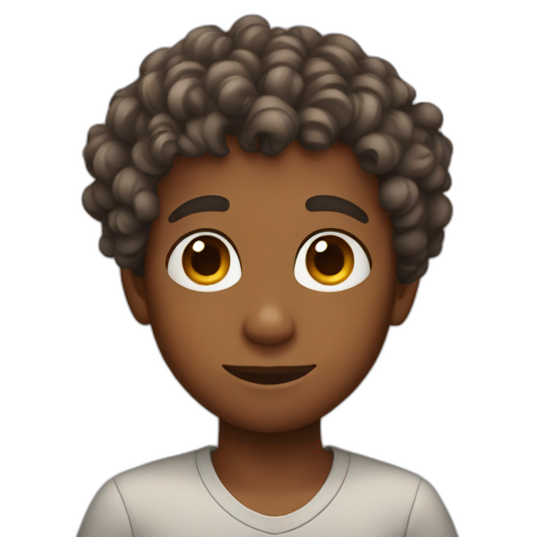 boy with curls emoji