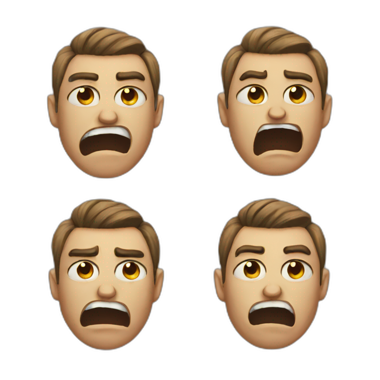Crying and angry emoji emoji