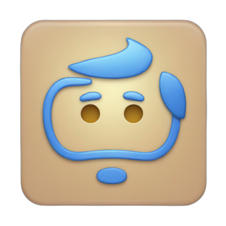 Blue badge for official  emoji