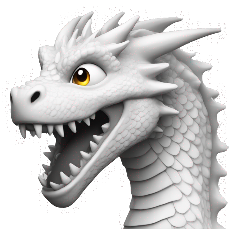 Dragon noir blanc  emoji