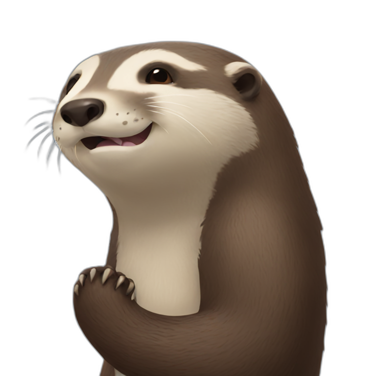 otter with a sloth emoji