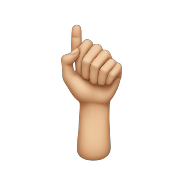 Finger close to head emoji