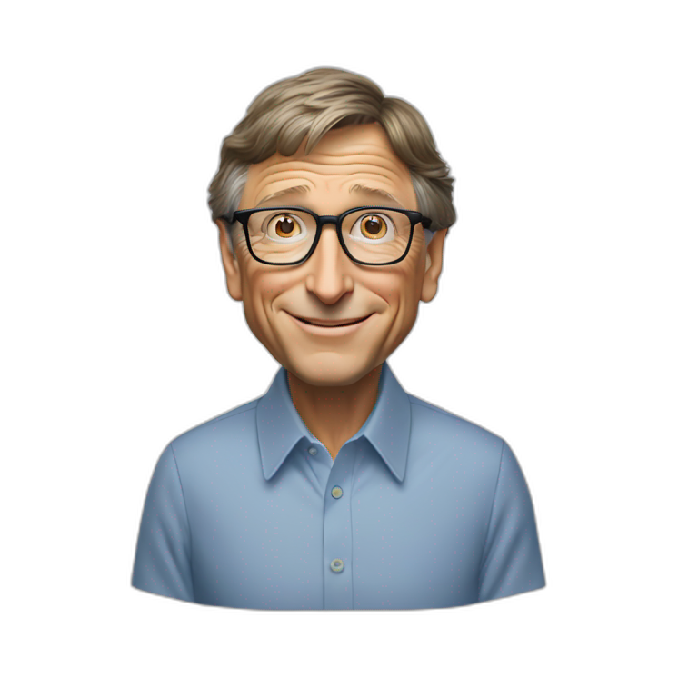 bill gates with pc emoji