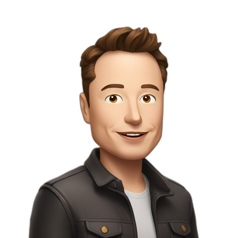 Elon musk in love emoji