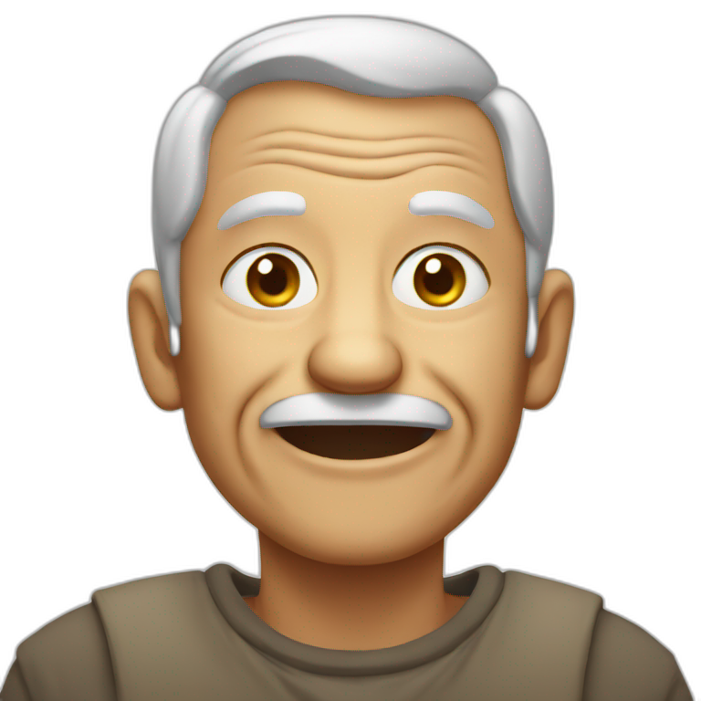 old man without teeths emoji