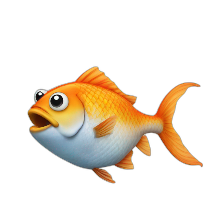 Fish smoking emoji