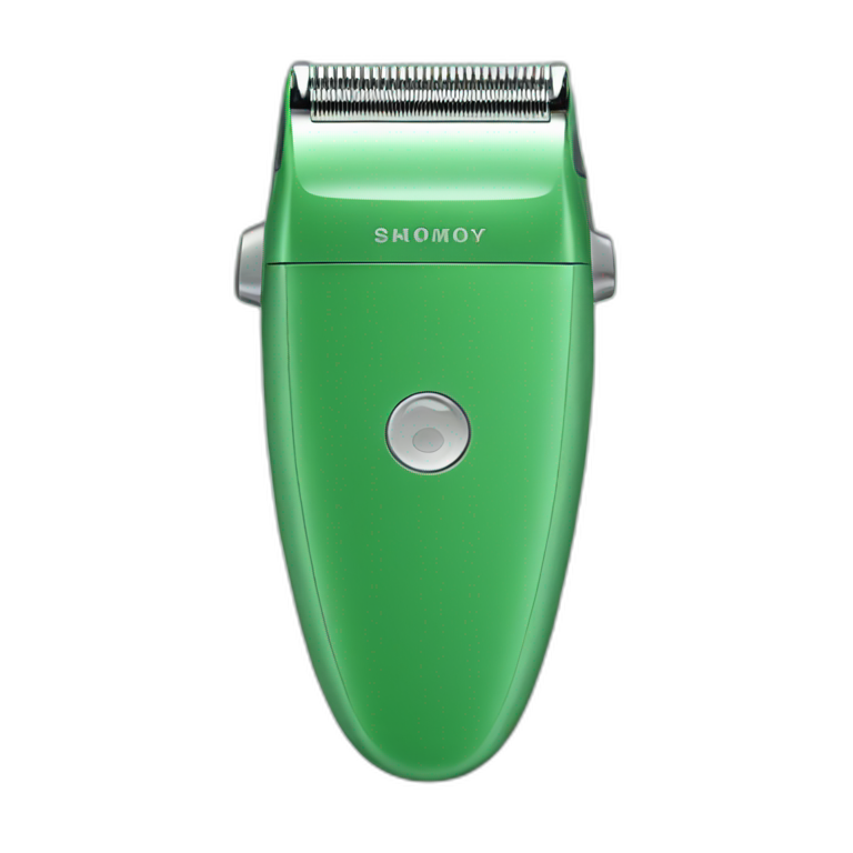 hair shaver green emoji
